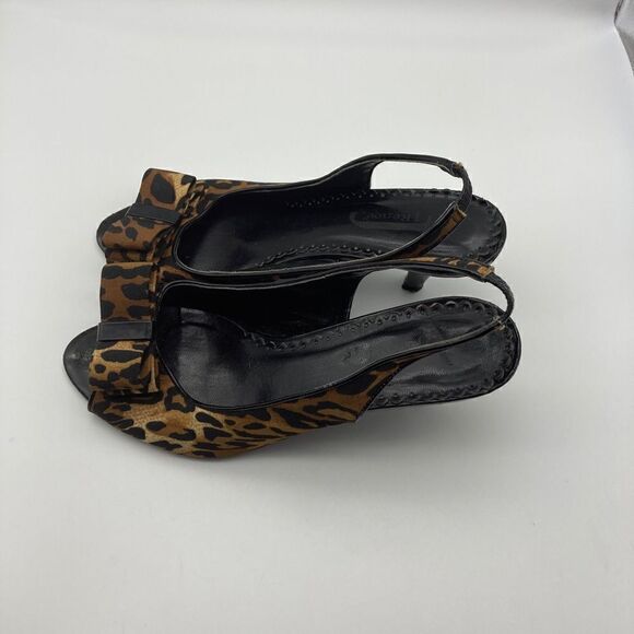 J.Renee Rio Leopard Print Heels Size 8M - Picture 3 of 9